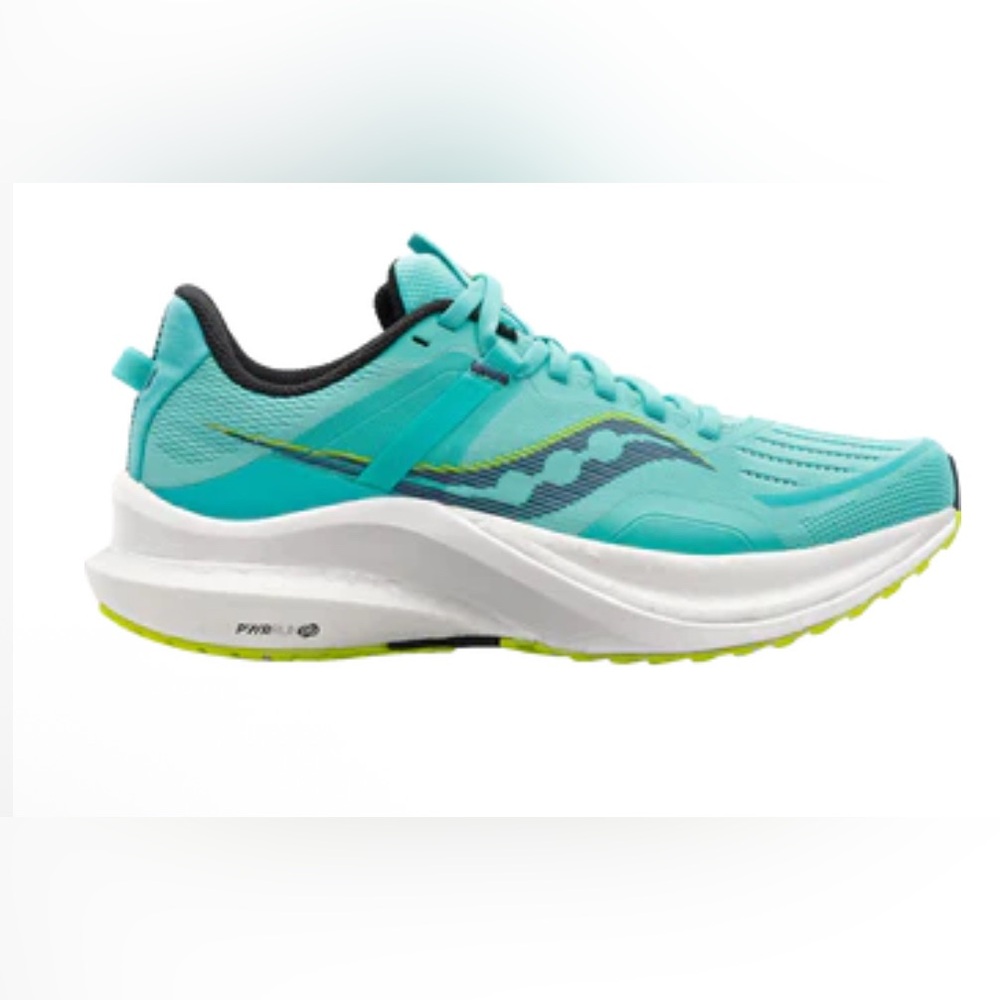 🦋💎Saucony Icy Teal Blue Athletic Shoes with Breathable Mesh and Cushioning - Picture 4 of 10